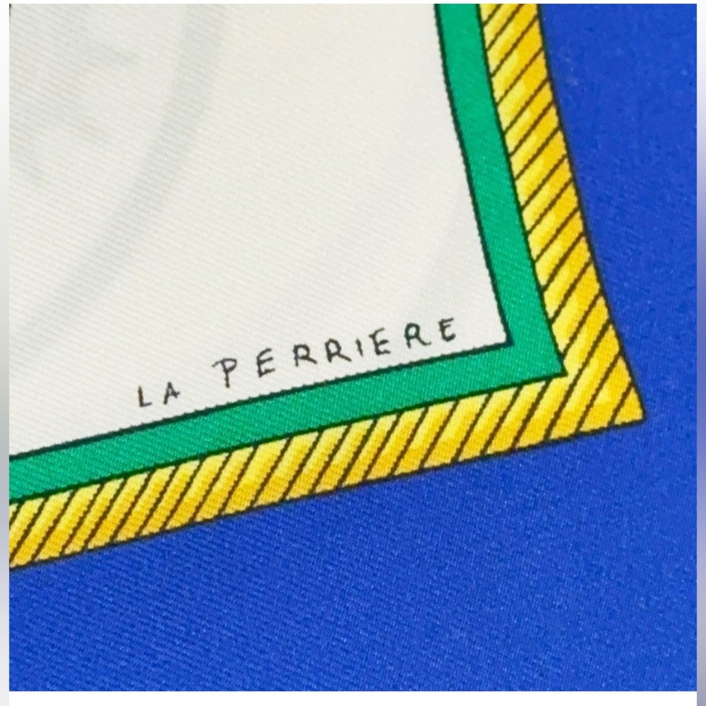 Hermès Silk Scarf –“La Térée” by Françoise de la Perrière | Paper Bag included - Picture 6 of 13